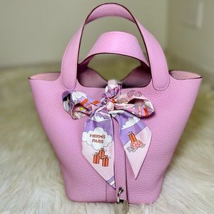 🛑SOLD🛑Hermes Picotin 18 Mauve Sylvestre